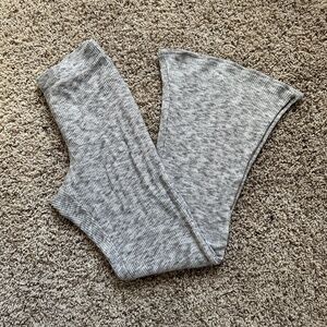 American Eagle Grey Knit Flare Pants Size S 28” Inseam